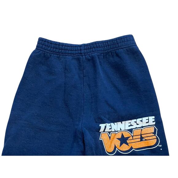 Vintage 80s Tennessee Vols Youth 10-12 Sweatpants Spellout Made in USA Navy Blue - Picture 3 of 5